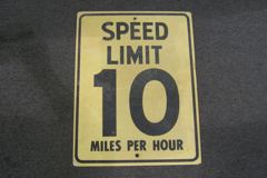 Sign-Speed Limit 10 Miles Per Hour, stock number S-1171