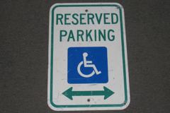 Sign-Reserved Parking, stock number S-1173