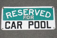 Sign-Reserved For CARPOOL, stock number S-1178