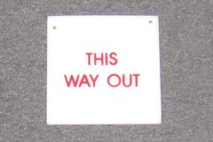 Sign-This Way out, stock number S-1185