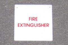 Sign-Fire Extinguisher, stock number S-1186
