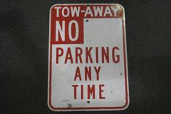 Sign-Towaway No Parking Anytime, stock number S-1252