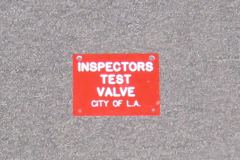 Sign-Inspector's Test Valve, stock number S-1306