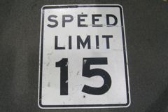 Sign-Speed Limit 15 MPH, stock number S-1338