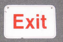 Sign-Exit - 9" x 6", stock number S-1369