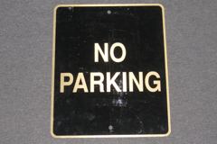 Sign-NO PARKING, stock number S-1403