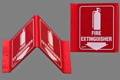Sign-Fire Extinguisher ¯V¯, stock number S-1404
