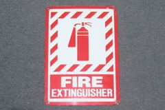 Sign-Fire Extinguisher, stock number S-1421