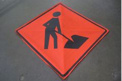 Sign-*SYMBOL* Man Working, stock number S-1431