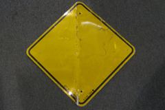 Sign-Yellow reflective sign, stock number S-1462