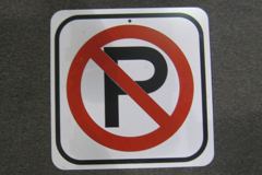 Sign-International symbol for No Parking, stock number S-1463