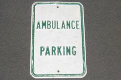 Sign-Ambulance Parking, stock number S-1481