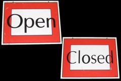 Sign-Open/Closed, stock number S-1491