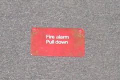 Sign-Fire Alarm Pull Here, stock number S-1494