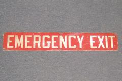 Sign-Emergency Exit, stock number S-1517