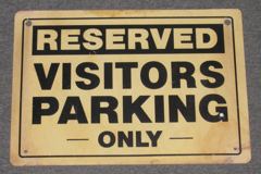 Sign-Reserved Visitor Parking Only, stock number S-1519