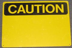 Sign-Caution, stock number S-1535