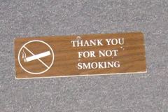 Sign-Thank You For Not Smoking, stock number S-1559
