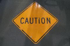 Sign-Caution, stock number S-1617
