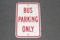Sign-Bus Parking Only, stock number S-1630
