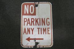 Sign-No parking anytime, stock number S-1637