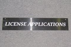 Sign-License Applications, stock number S-1661