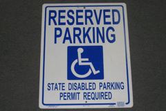 Sign-Reserved Parking, stock number S-1683