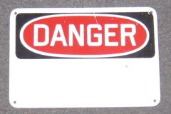 Sign-Danger, stock number S-1685