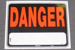 Sign-Danger, stock number S-1726
