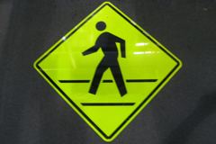 Sign-crosswalk, stock number S-1789