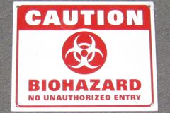 Sign-Caution: Biohazard, stock number S-1812