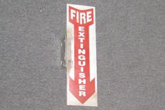 Sign-Fire Extinguisher, stock number S-1831