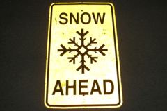 Sign-Snow Ahead, stock number S-1859