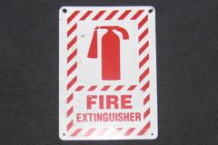 Sign-Fire Extinguisher, stock number S-1865