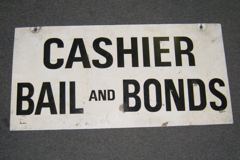 Sign-Cashier, stock number S-1923