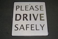 Sign-Please Drive Safely, stock number S-1927
