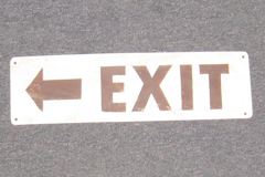 Sign-EXIT, stock number S-1935