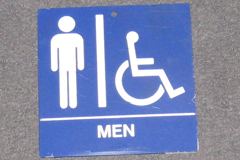 Sign-Restroom, stock number S-1981