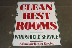 Sign-Clean Restrooms, stock number S-1990