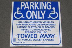 Sign-Parking Only, stock number S-2025