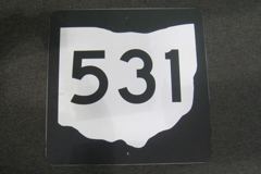 Sign-Ohio shape, stock number S-2027
