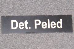 Sign-Det. Peled, stock number S-2044c