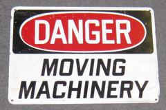 Sign-Danger Moving Machinery, stock number S-2068