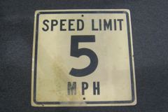 Sign-Speed Limit 5 MPH, stock number S-2076