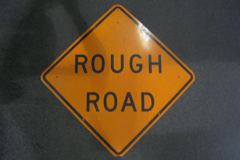 Sign-Rough Road, stock number S-2089