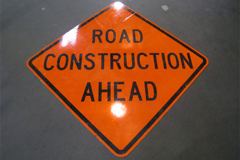 Sign-Road Construction Ahead, stock number S-2091