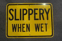 Sign-Slippery When Wet, stock number S-2106