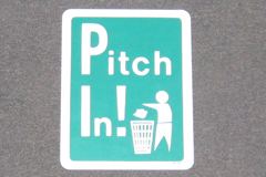 Sign-Pitch In, stock number S-2128
