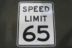 Sign-Speed Limit 65, stock number S-2142