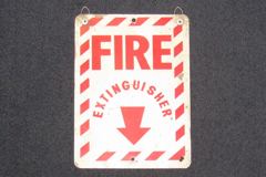 Sign-Fire Extinguisher, stock number S-2219